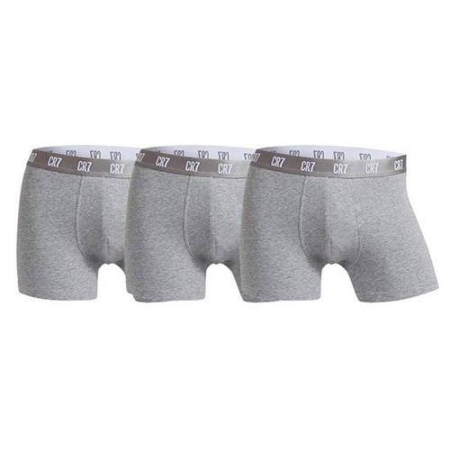 Boxerky CR7 Basic Trunk 3- Pack | Šedá | S