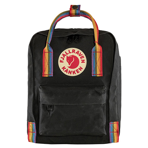 Fjällräven Kanken Rainbow Mini Black-Rainbow Pattern | 550-907 | One size