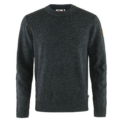 Fjällräven Övik Round-neck Sweater M Dark Grey | 030 | S