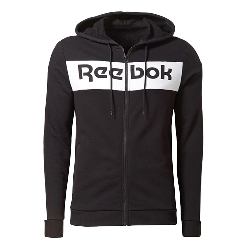 Pánská mikina Reebok TE LL FZ Hoodie | GI8522 | černá | S