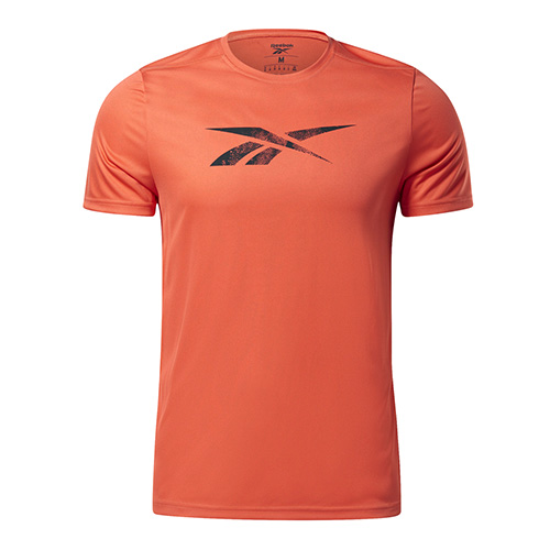 Pánské triko Reebok WOR POLY GRAPHIC SS | GJ0896 | S | Oranžová