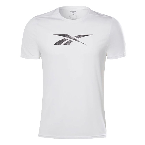 Pánské triko Reebok WOR POLY GRAPHIC SS | GN5379 | M | bílá