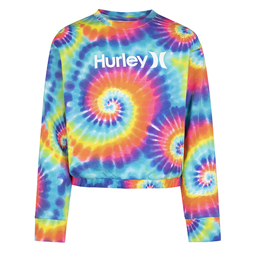 Dívčí mikina Hurley Tie Dye Crewneck | FLEECE TOPS | 485262 | E69 | M (128-140)