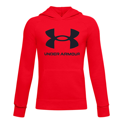 Under Armour UA RIVAL FLEECE HOODIE-RED | 1357585-600 | YSM