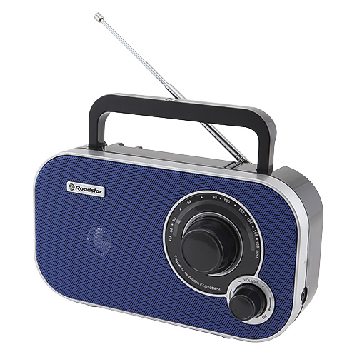 Rádio Roadstar TRA-2235/BL, přenosné, FM, síť, baterie, barva modrá