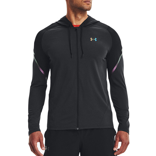 Pánská mikina Under Armour UA Rush FZ Hoodie-BLK | 1366170-001 | MD