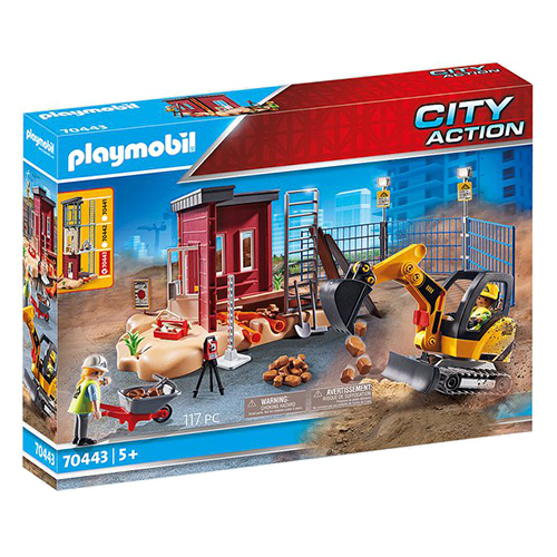 Minibagr Playmobil Stavba, 117 dílků