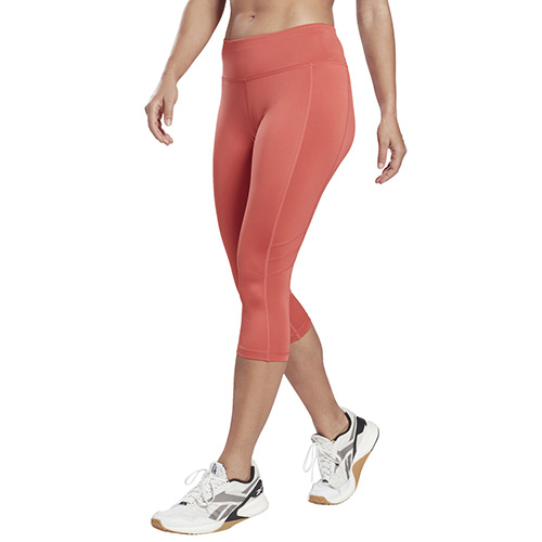 Dámské legíny Reebok WOR Mesh Capri | HB1036 | oranžová | S