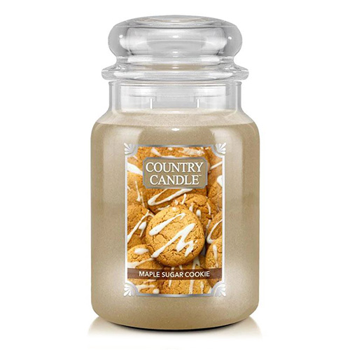 Svíčka ve skleněné dóze Country Candle Sušenky z javorového cukru, 680 g