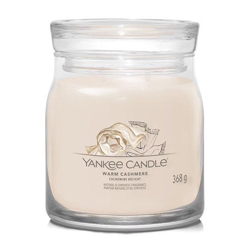 Svíčka ve skleněné dóze Yankee Candle Hřejivý kašmír, 368 g