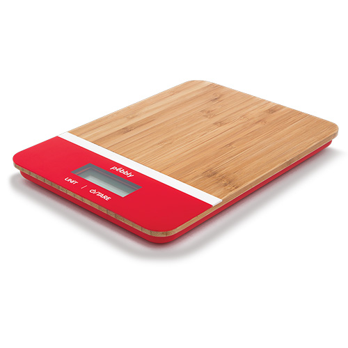 Kuchyňská váha Pebbly PEB-BRR, bambus, elektronická, digitální displej, 2 x CR2032