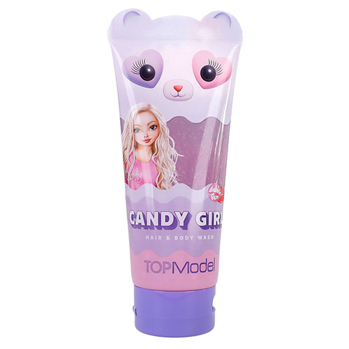 Šampon a sprchový gel v jednom Top Model Candy, fialový, žvýkačka