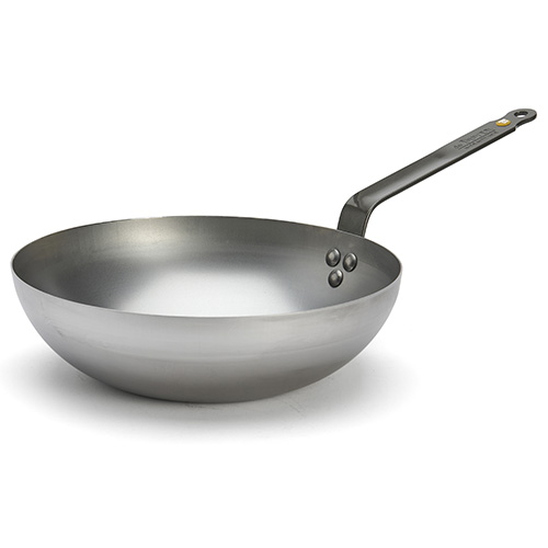 WOK pánev de Buyer 5617.28, MINERAL B, WOK, zaoblený, průměr 28 cm